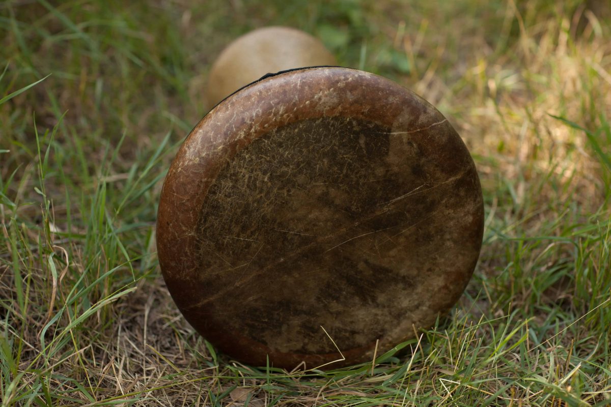 doholla_fish_skin дохола с кожей рыбы мембрана ручная работа