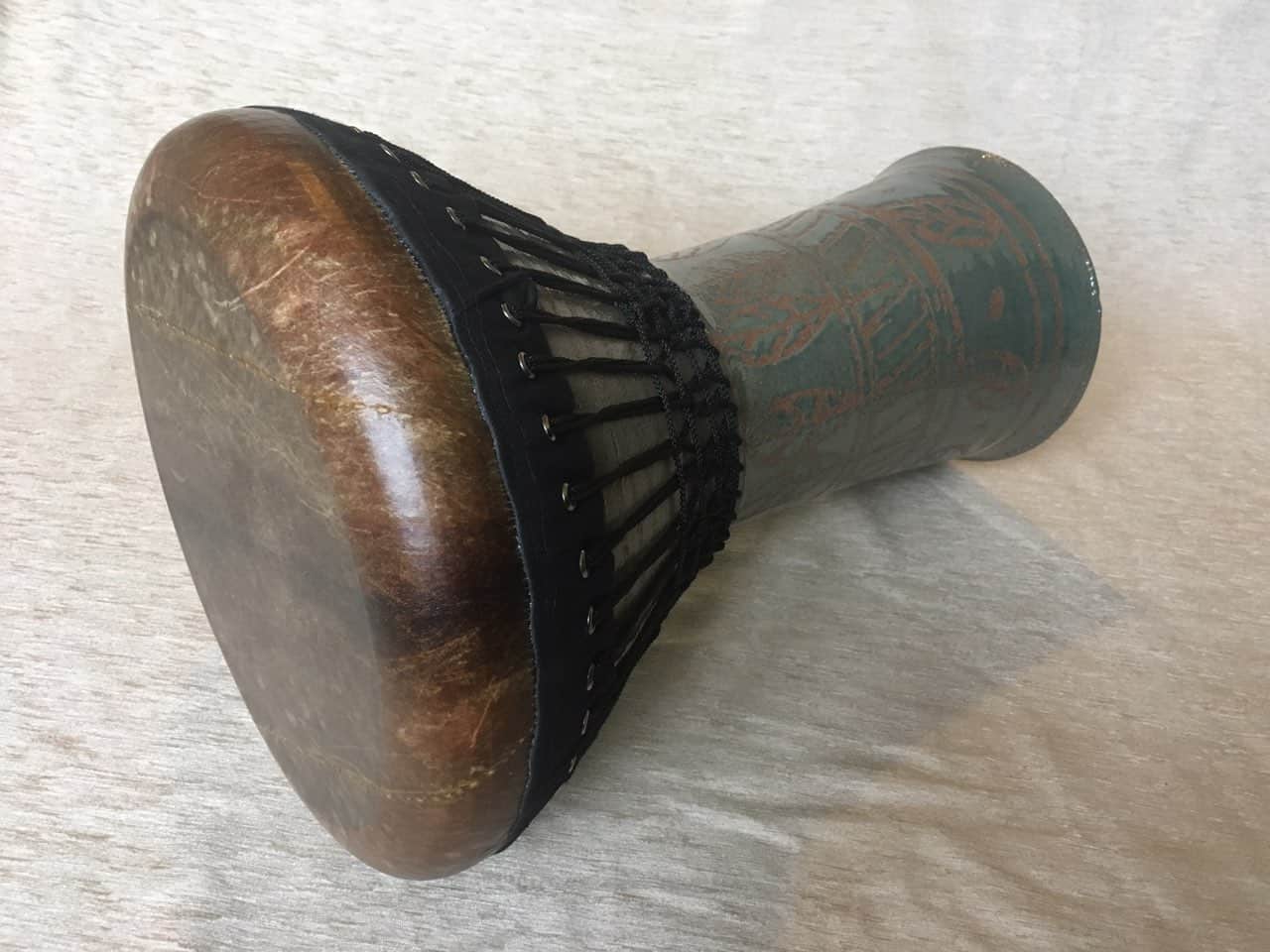 doholla_blue_fishskin5 дохола с кожей рыбы этнический барабан перкуссия